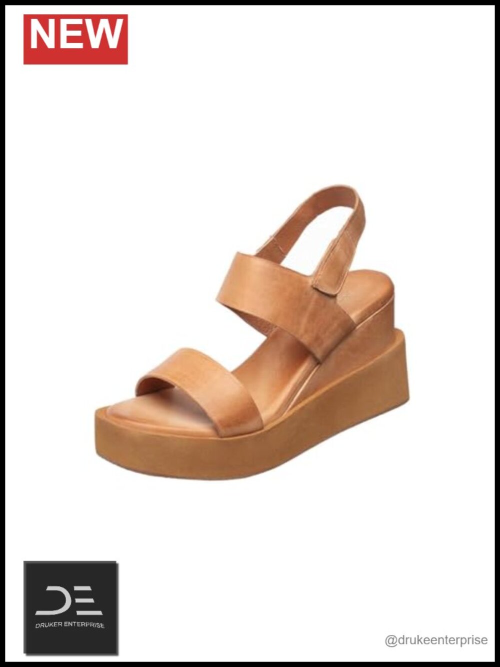 Women's Suede Platform Sandals Slingback Bungee Closure Latex Cushioned Insole